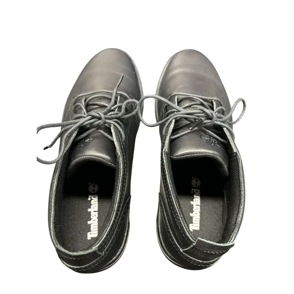 Timberland Men's Black Leather Chukka Lace‎ Up Boots Size 9 A1ZHR - EUC!